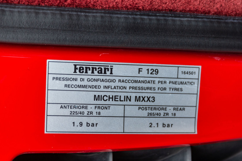 1999 Ferrari F355 berlinette F1  No reserve