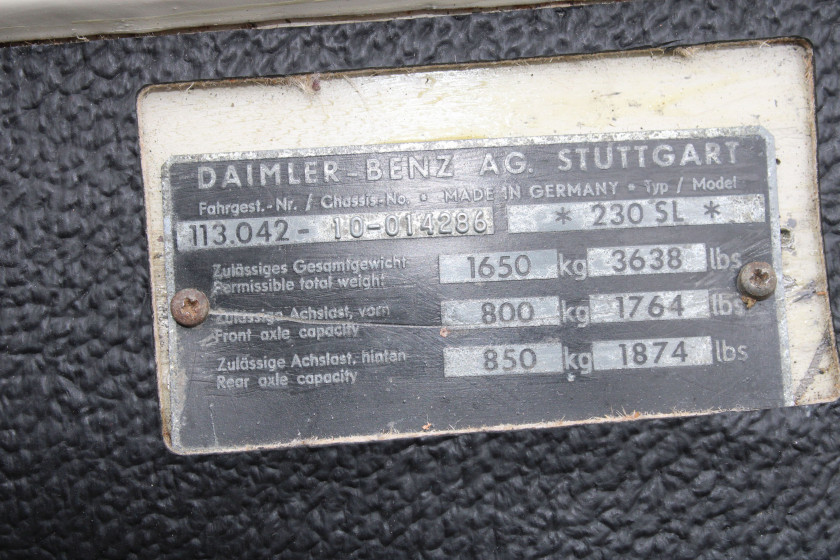 1966 Mercedes-Benz 230 SL Pagode  No reserve