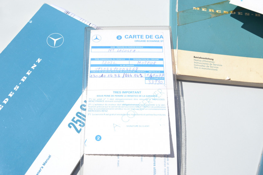 1968 Mercedes-Benz 280 SL avec Hard-top