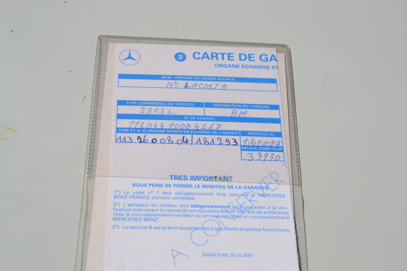 1968 Mercedes-Benz 280 SL avec Hard-top