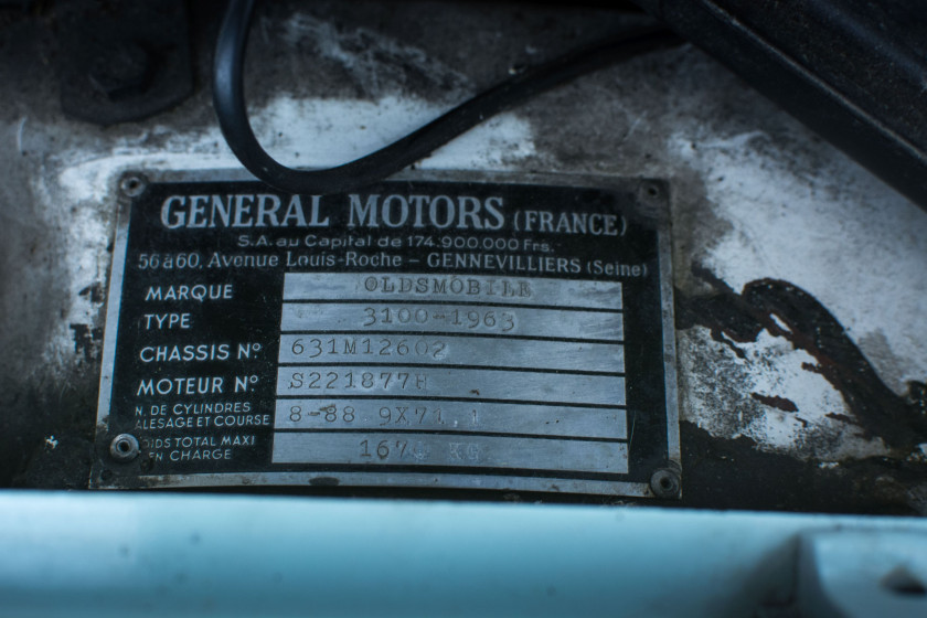 1963 Oldsmobile Cutlass F85 " Le gendarme de Saint Tropez "  No reserve