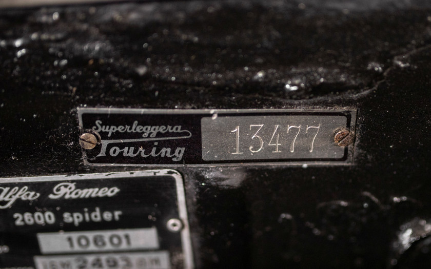 1963 Alfa Romeo 2600 Spider Touring