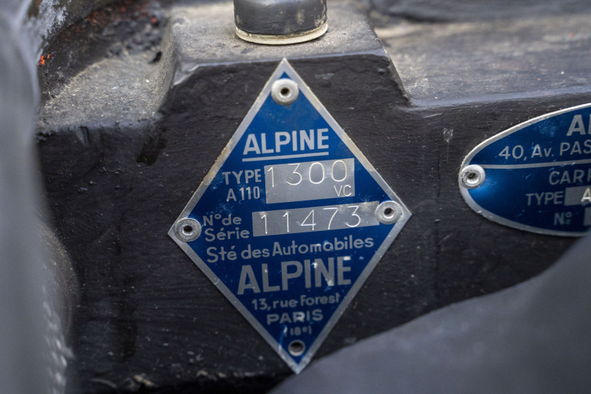 1969 Alpine A110 1300 VC Berlinette " Tour de France "