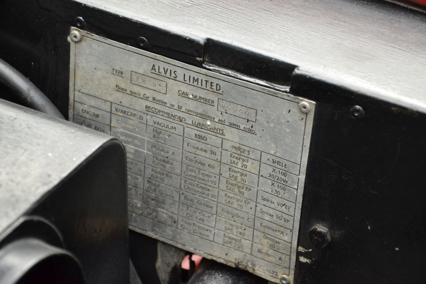 1953 Alvis TA21 cabriolet par Tickford  No reserve