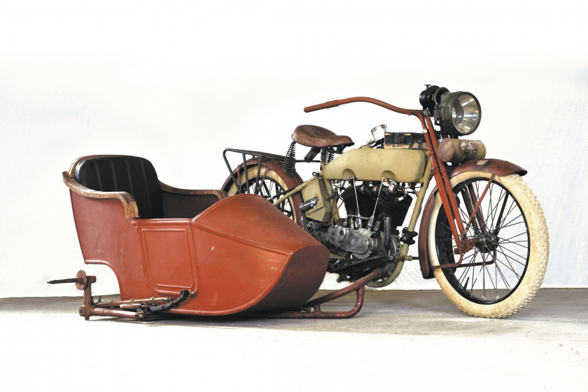 1918 Harley Davidson Type 18 attelée  No reserve
