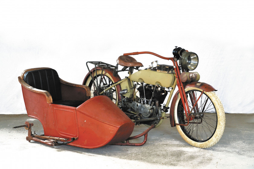 1918 Harley Davidson Type 18 attelée  No reserve