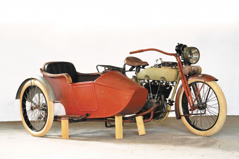 1918 Harley Davidson Type 18 attelée  No reserve