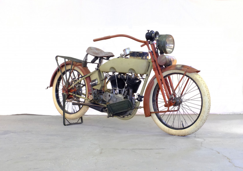 1918 Harley Davidson Type 18 attelée  No reserve