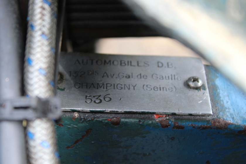 1954 DB Monomill Ex-Bernard Consten  No reserve