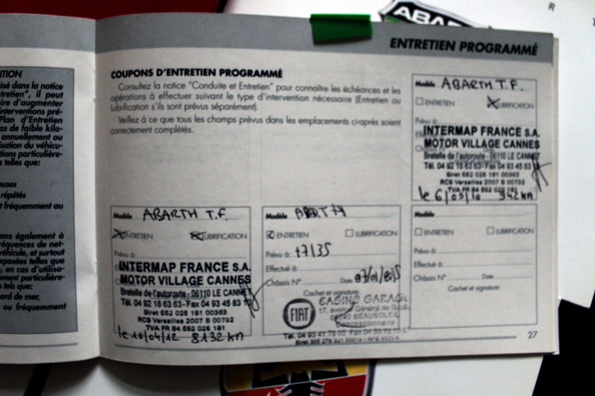 2009 Fiat 500 Abarth Ferrari Dealers Edition N° 144/200