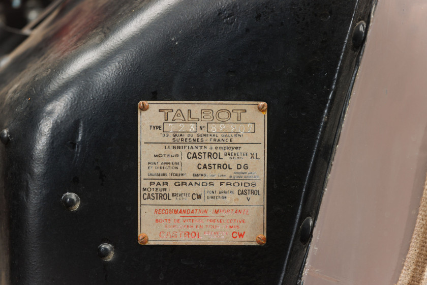 1938 Talbot Lago T23 Major Cabriolet  No reserve