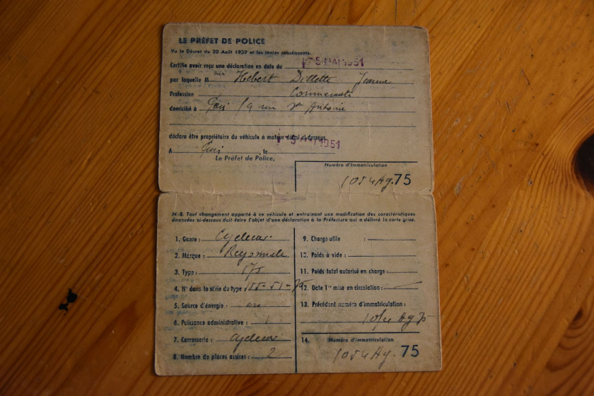 1951 Reyonnah 175 Prototype n°1  No reserve