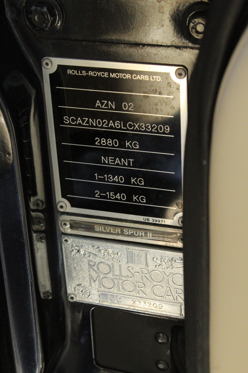 1990 Rolls-Royce Silver Spur II  No reserve