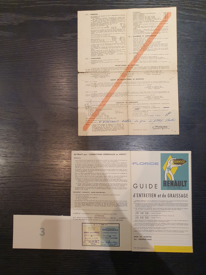 1960 Renault Floride (R1092) avec Hard-Top  No reserve