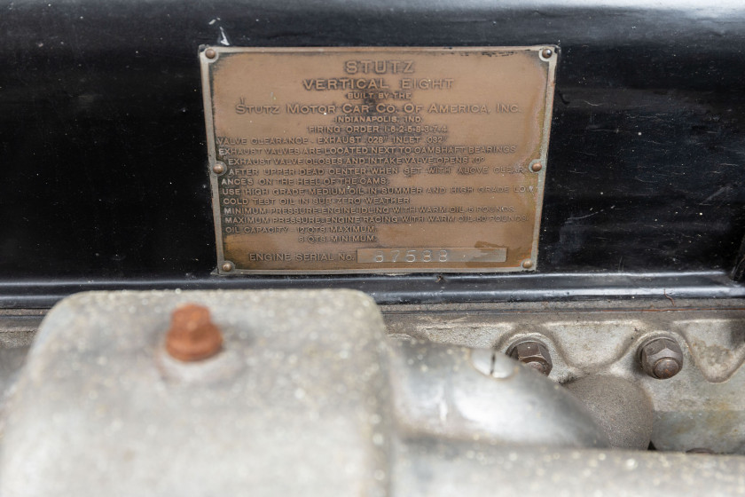 1927 Stutz Type AA " Coupé roadster " par Philips  No reserve