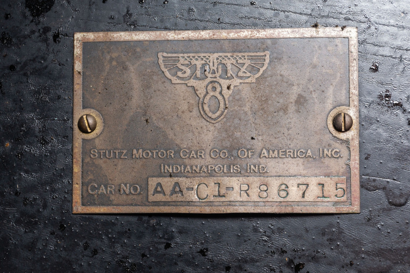 1927 Stutz Type AA " Coupé roadster " par Philips  No reserve