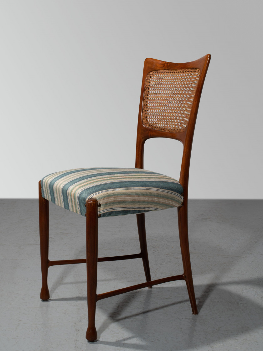 Paolo BUFFA 1903-1970 Suite de six chaises - 1955