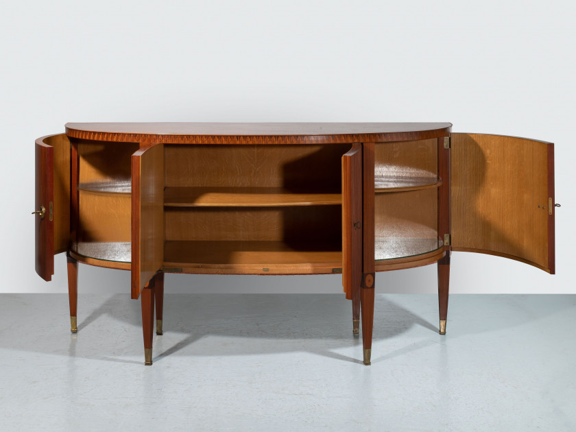 Paolo BUFFA 1903-1970 Commode demi-lune - 1955