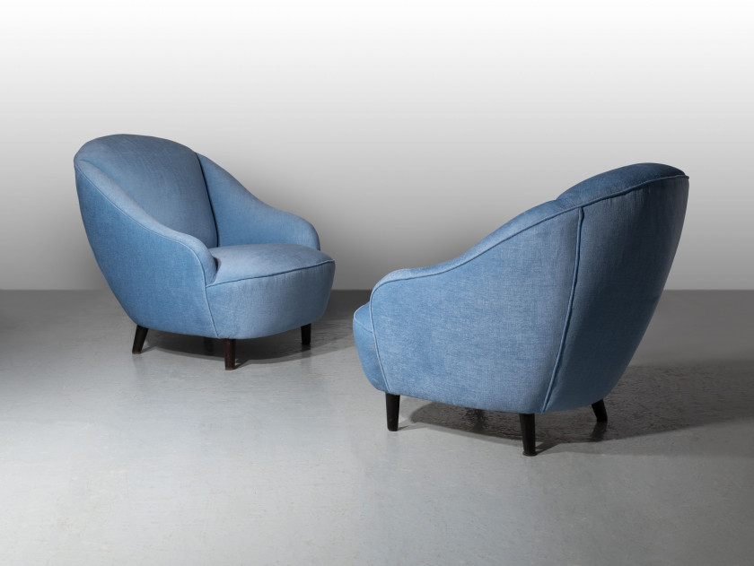 Gio PONTI 1891-1979 Paire de fauteuils - 1938