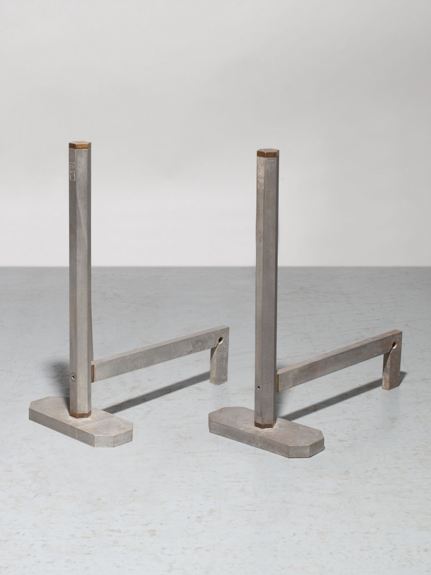 Afra & Tobia SCARPA 1937-2011 & né en 1935 Set de cheminée - circa 1980