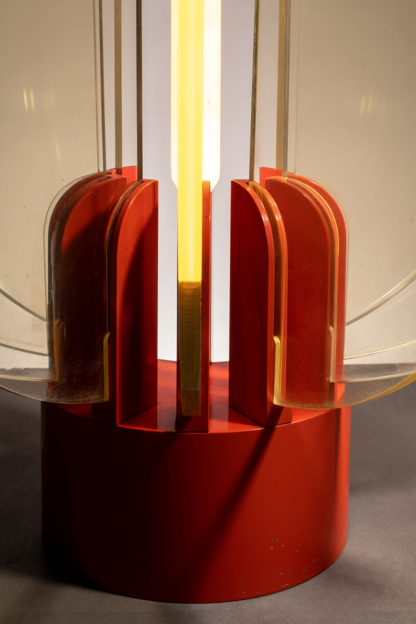 Gae AULENTI 1927-2012 Lampe de table dite "King Sun" - modèle créé en 1967