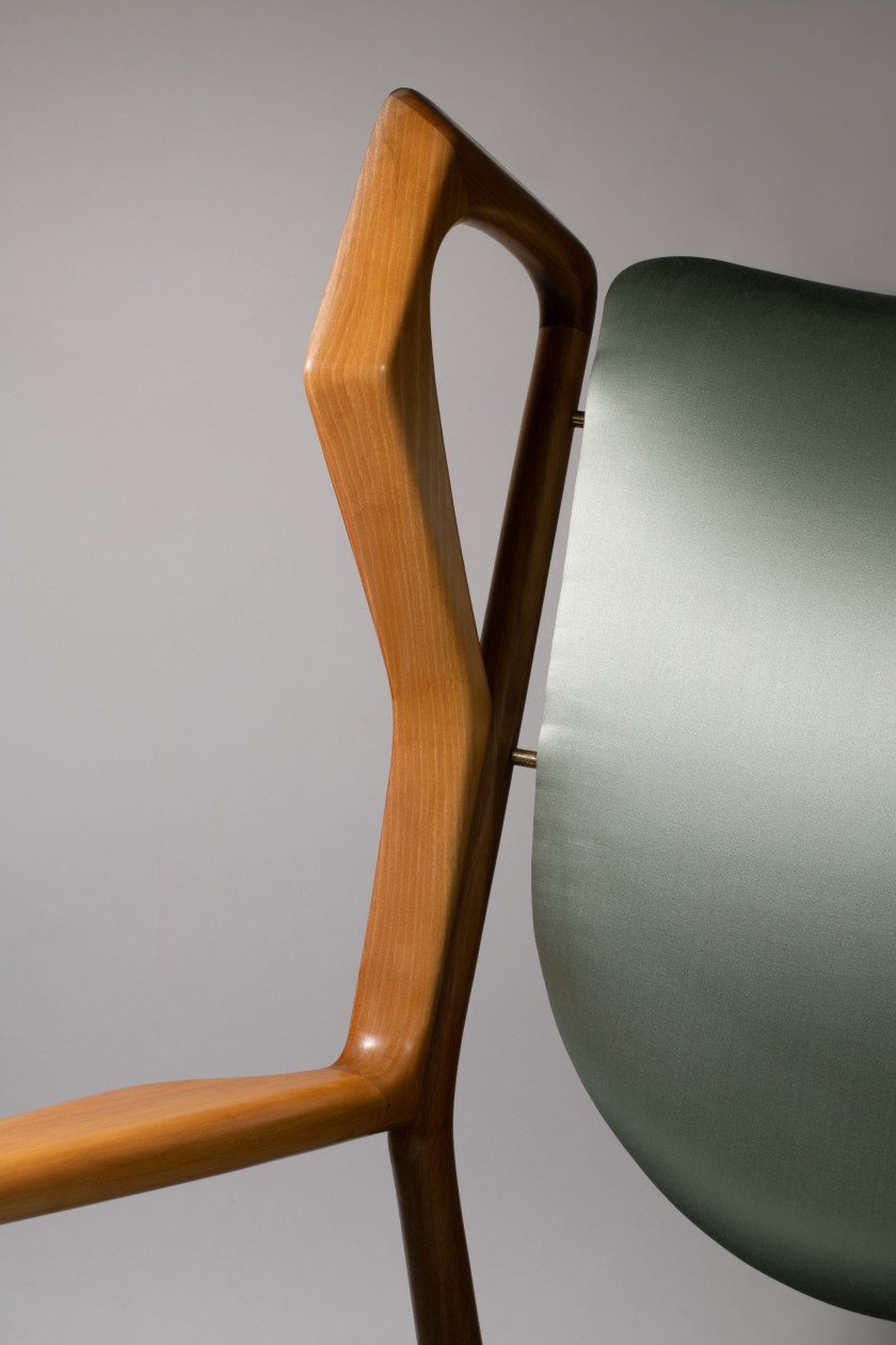 Gio PONTI 1891-1979 Rare paire de fauteuils mod. "Triennale" - 1951