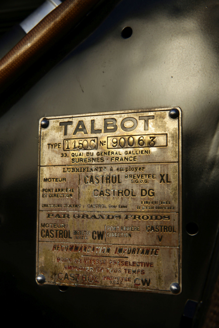 1939 Talbot Lago Special T150 C cabriolet usine