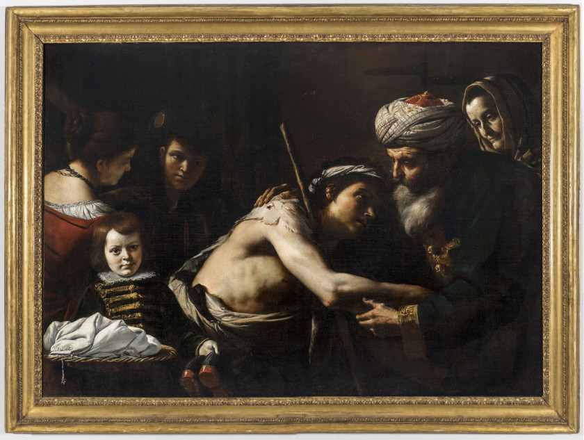 Mattia PRETI Taverna, 1613 - La Valette, 1699 Le fils prodigue Huile sur toile