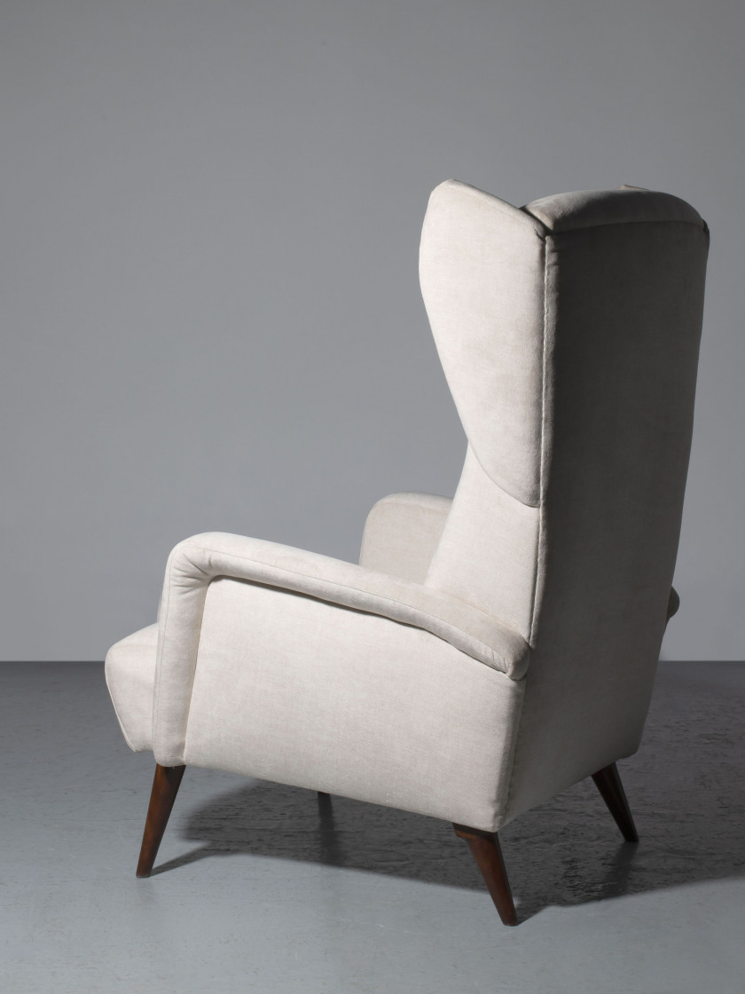 Gio PONTI 1891-1979 Paire de fauteuils - circa 1950