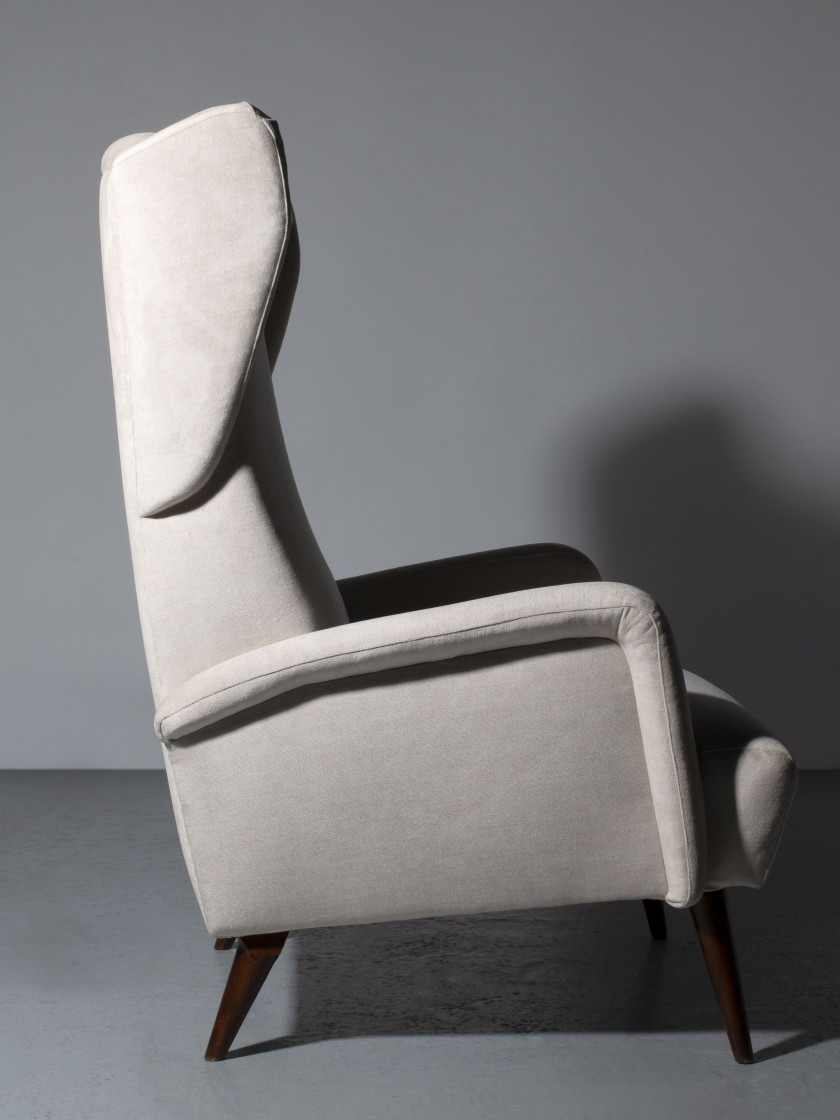 Gio PONTI 1891-1979 Paire de fauteuils - circa 1950