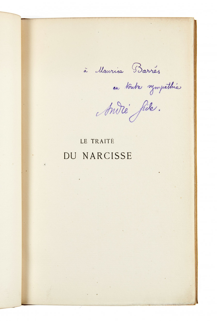 GIDE (André) Le Traité du narcisse. (Théorie du symbole). Paris, Librairie de l'art indépendant, 1891.