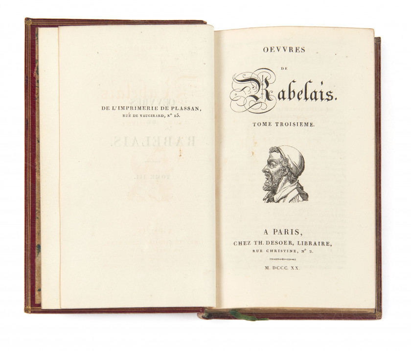 RABELAIS (François) Les Œuvres. Paris, Th. Desoer, 1820.