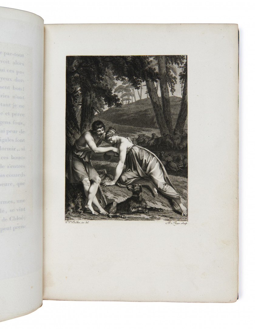 LONGUS Les Amours pastorales de Daphnis et Chloé. Paris, P. Didot l'aîné, an VIII, 1800.