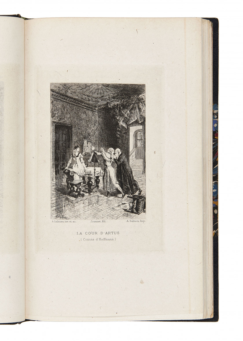 HOFFMANN (Ernst Theodor Amadeus) Contes fantastiques, tirés des Frères de Sérapion et des Contes nocturnes. Paris, Librairie des bib...