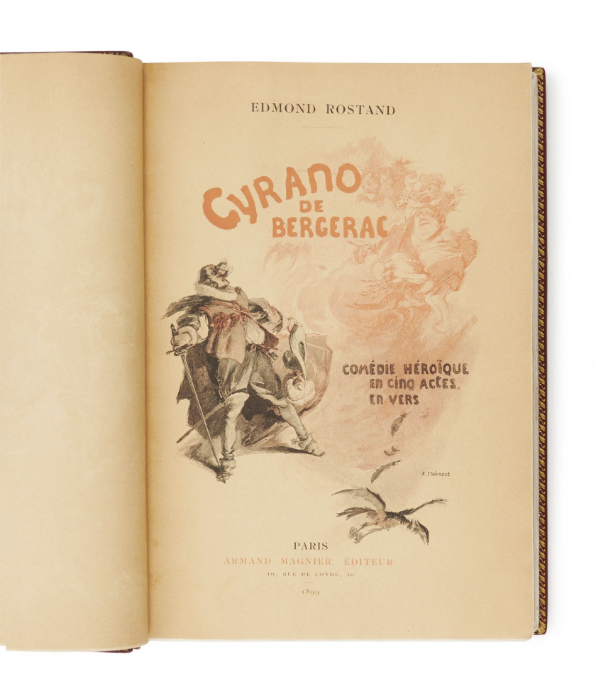 * ROSTAND (Edmond) Cyrano de Bergerac. Drame en cinq actes. Paris, Armand Magnier, 1899.