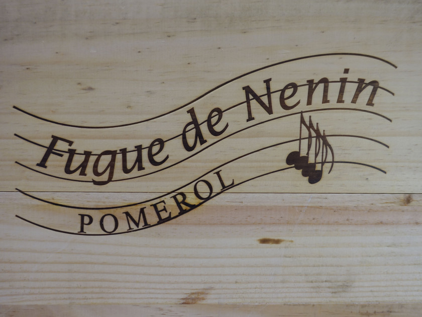 6 bouteilles FUGUE DE NENIN 2010 Pomerol Caisse bois d'origine