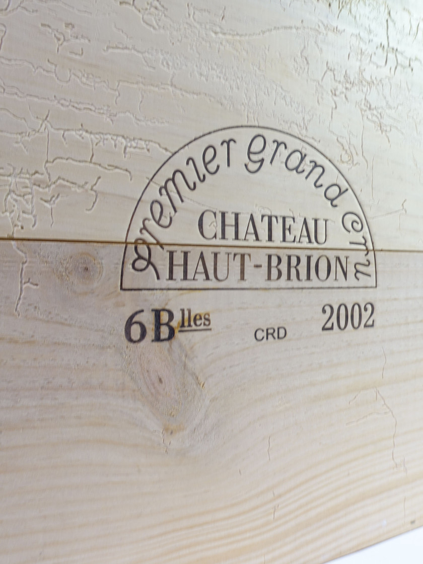 6 bouteilles CHÂTEAU HAUT BRION 2002 1er GC Pessac Léognan