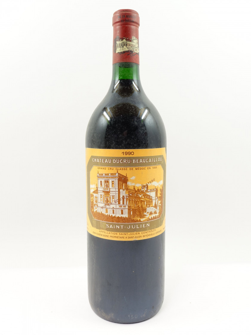 1 magnum CHÂTEAU DUCRU BEAUCAILLOU 1990 2è GC Saint Julien (étiquette abimée