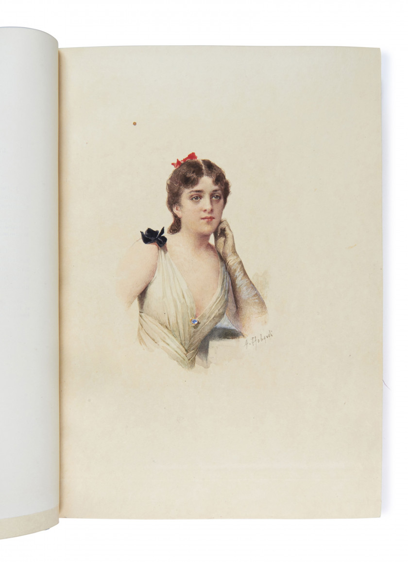 * BOURGET (Paul) Pastels. Dix portraits de femmes. Paris, Librairie L. Conquet, 1895.