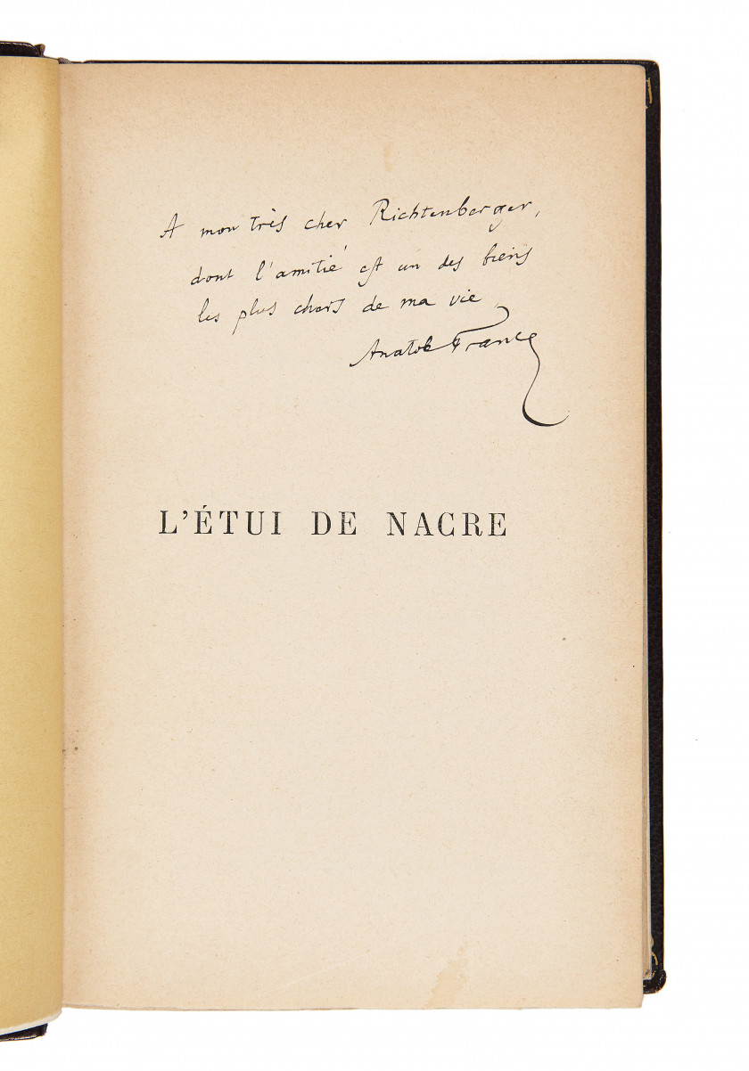 FRANCE (Anatole) L'Étui de nacre. Paris, Calmann Lévy, 1892.