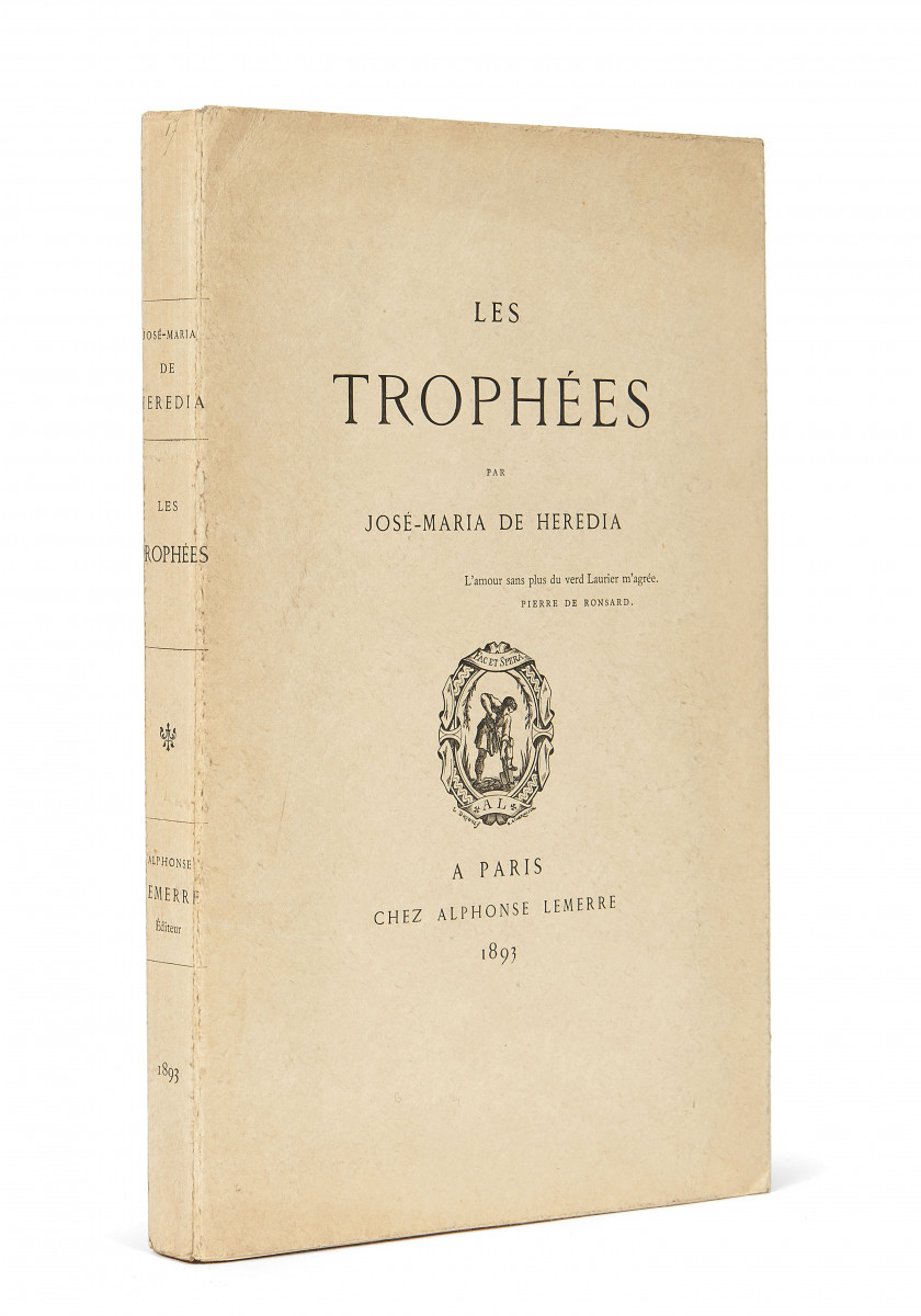 * HEREDIA (José Maria de) Les Trophées. Paris, Alphonse Lemerre, 1893.