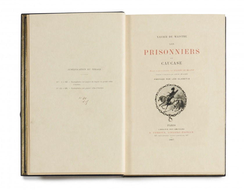 * MAISTRE (Xavier de) Les Prisonniers du Caucase. Paris, A. Ferroud, 1897.