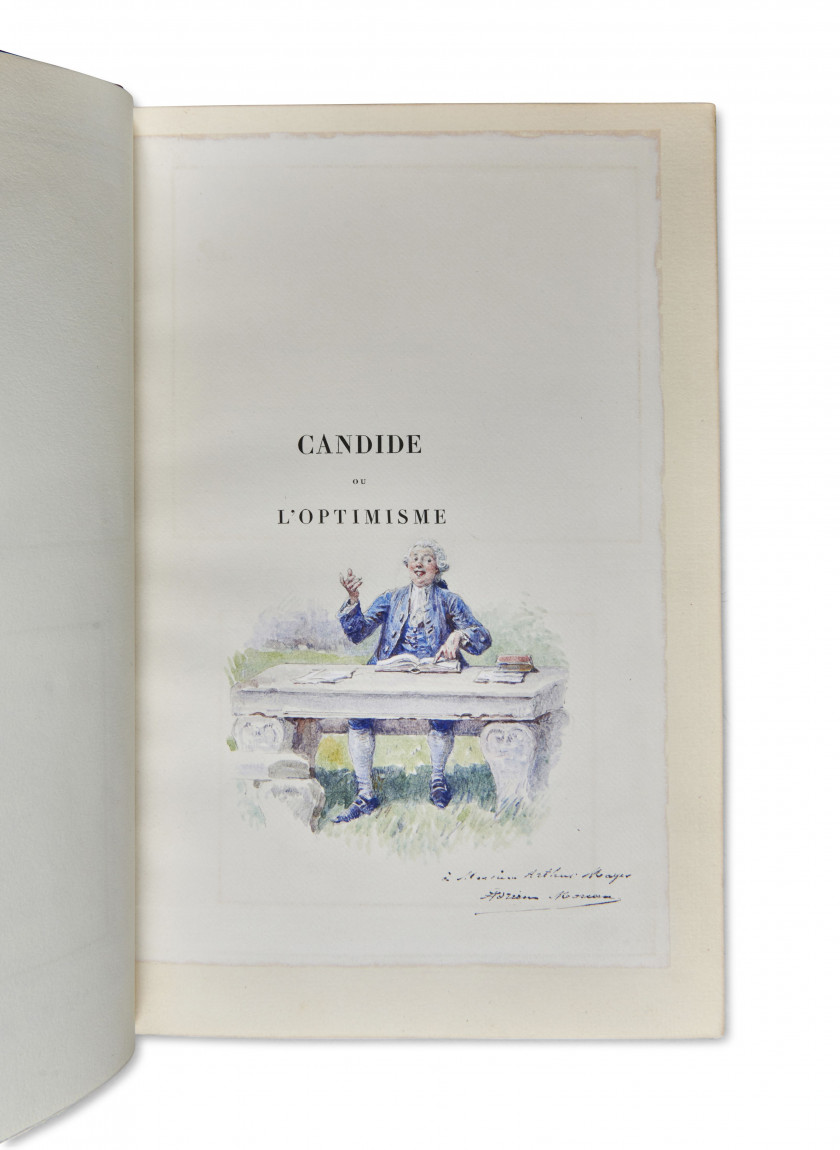 * VOLTAIRE Candide ou l'optimisme. Paris, G. Boudet, 1893.