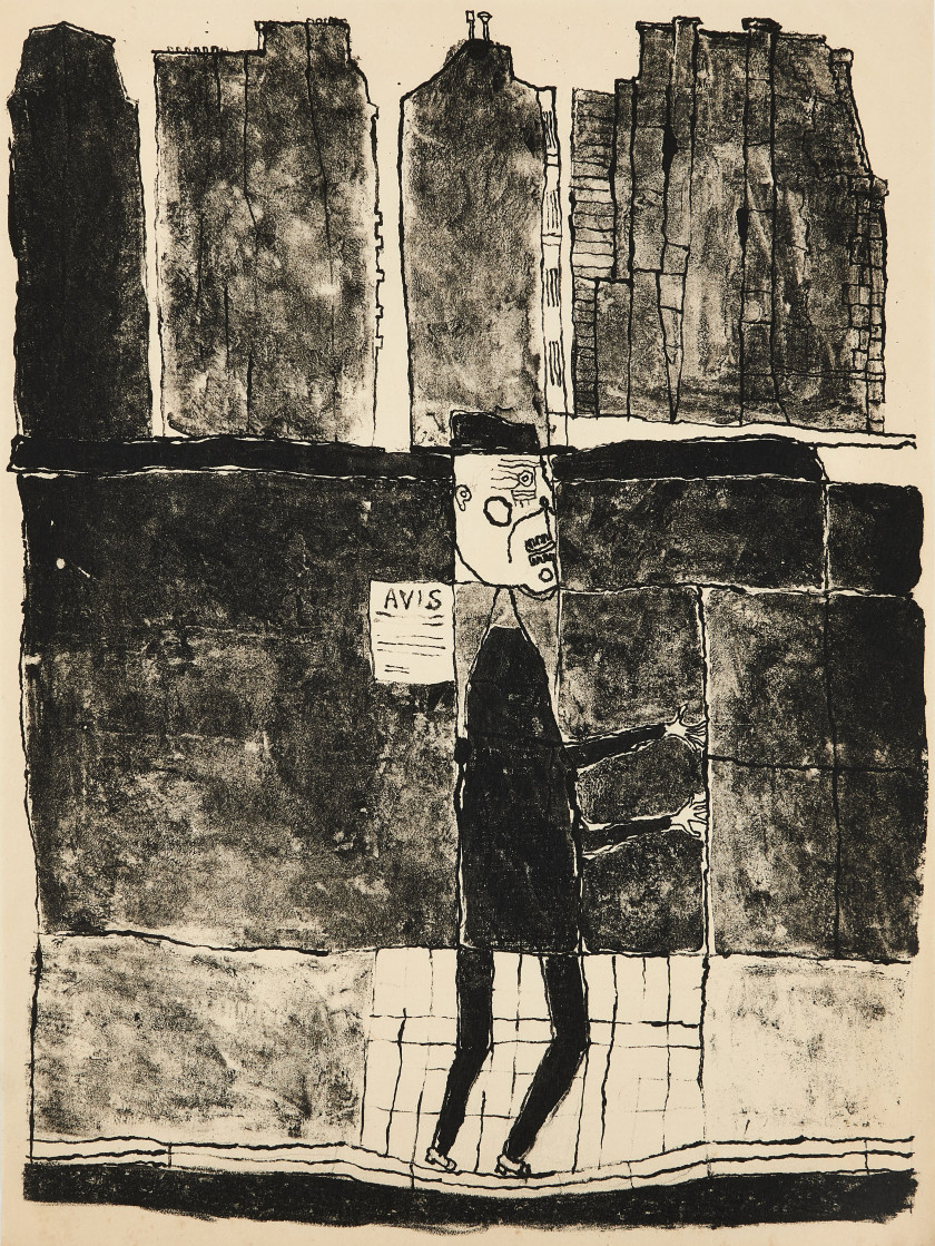 [DUBUFFET].- GUILLEVIC (Eugène) Les Murs. Paris, Les Éditions du Livre, [1950].