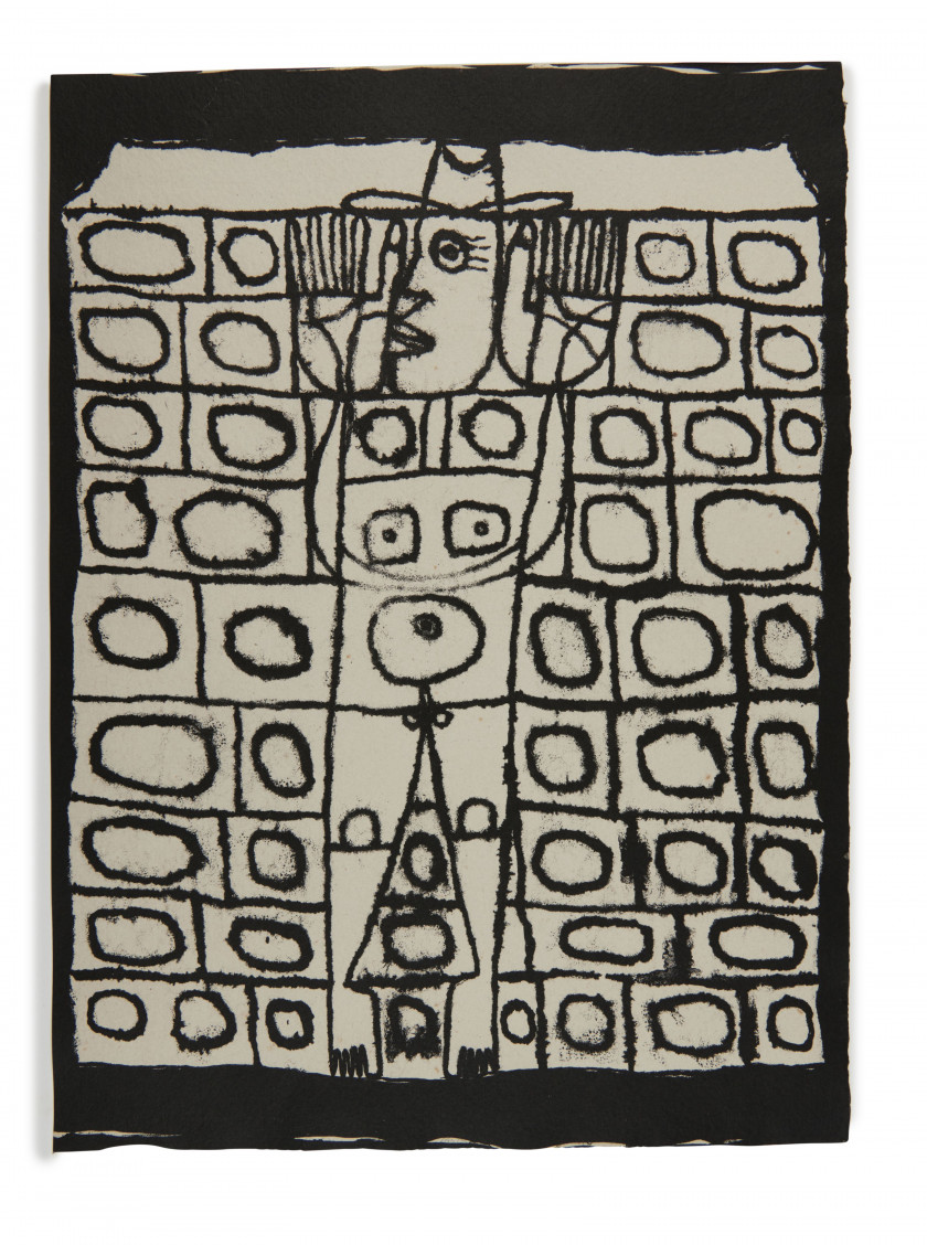 [DUBUFFET].- GUILLEVIC (Eugène) Les Murs. Paris, Les Éditions du Livre, [1950].