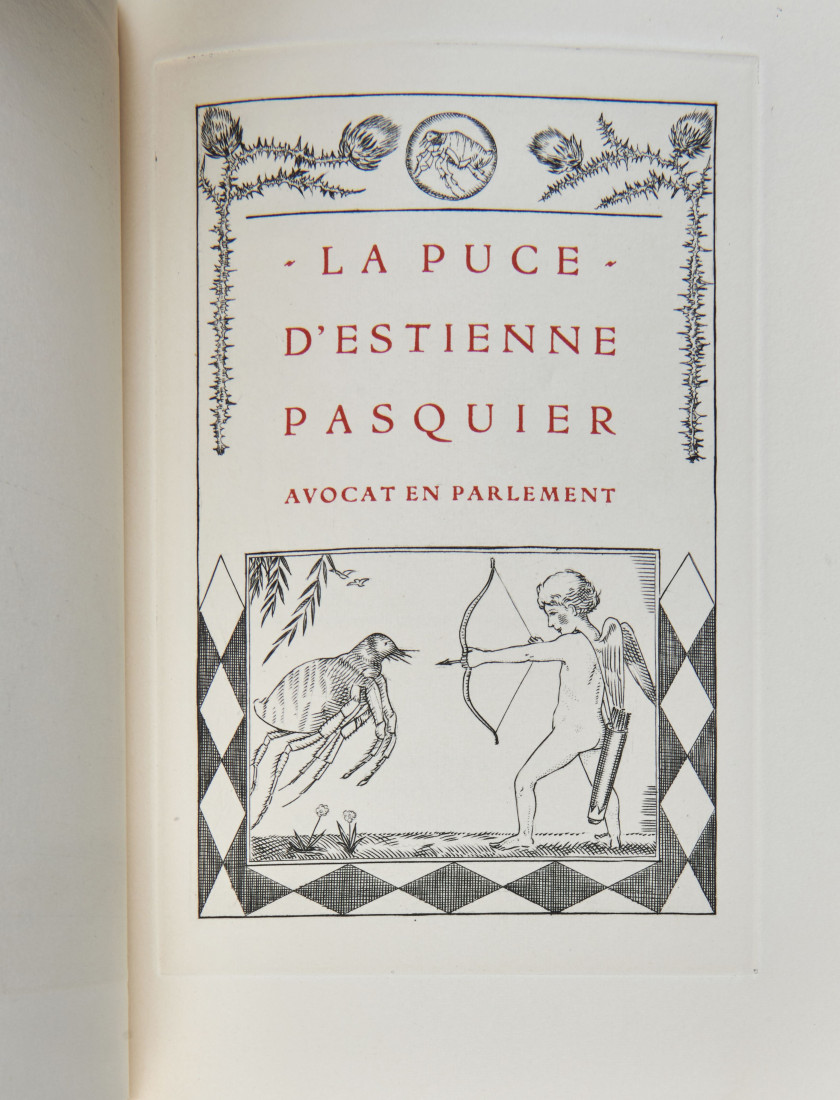 [LABOUREUR] La Puce de Madame des Roches, ou Jeux poétiques composés aux grands jours de Poitiers l'an M.D.LXXIX. Paris, pour les Bi..