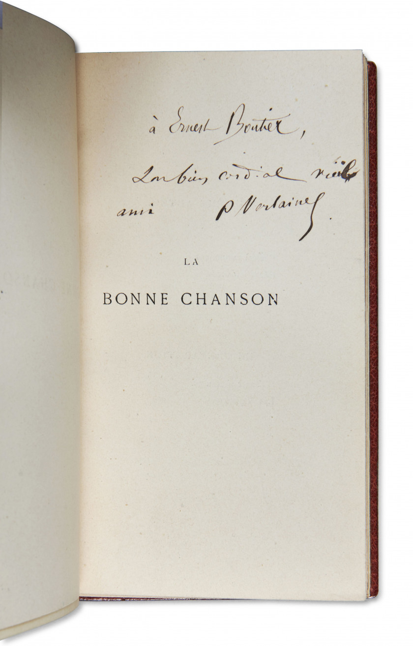 VERLAINE (Paul) La Bonne Chanson. Paris, Alphonse Lemerre, 1870.