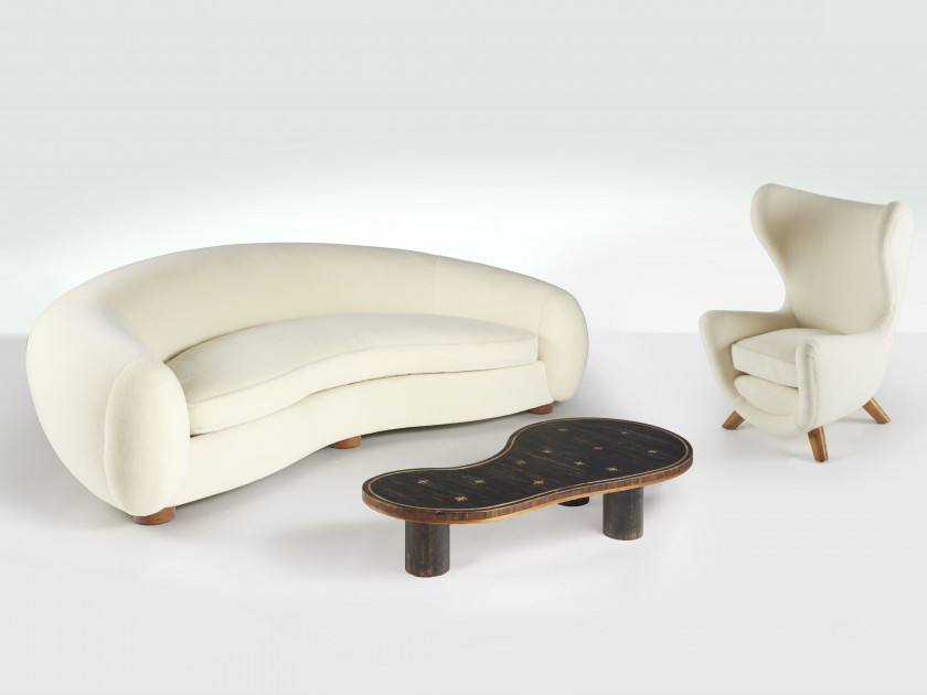 Jean ROYÈRE 1902-1981 Fauteuil « Eléphanteau » version haute - le modèle créé en 1939