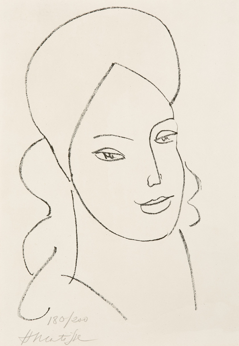 Henri MATISSE (1869 - 1954) Catherinette - 1946 Lithographie en noir sur Vélin