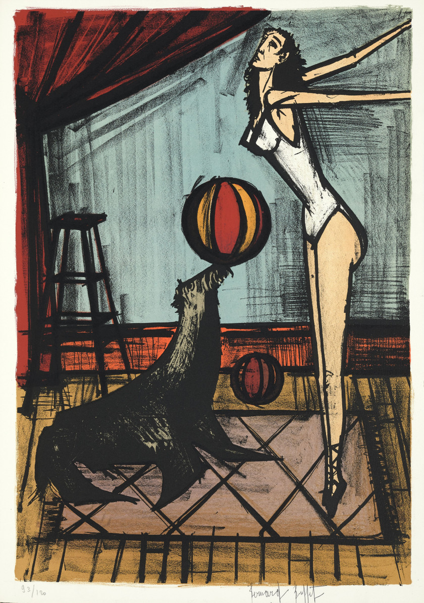 Bernard BUFFET (1928 - 1999) MON CIRQUE - 1968
